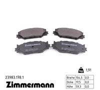 ZIMMERMANN 23983.178.1 Kit pastiglie freni