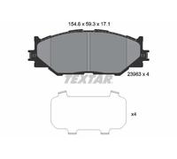 Textar Kit pastiglie freno 2398301 anteriore per LEXUS IS II IS C IS III