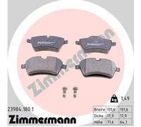 Pastiglie freno 23984.180.1 ZIMMERMANN per MINI MINI Cabriolet MINI MINI Coupé