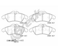 Pastiglie freno 23990 00 703 10 BRECK per MERCEDES-BENZ VW