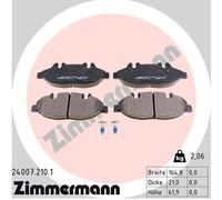 ZIMMERMANN 24007.210.1 Kit pastiglie freni