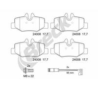 Pastiglie freno 24008 00 703 00 BRECK per MERCEDES-BENZ VITO / MIXTO Furgone