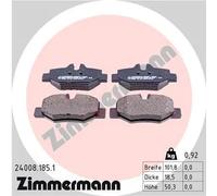 Pastiglie freno 24008.185.1 ZIMMERMANN per MERCEDES-BENZ VITO / MIXTO Furgone