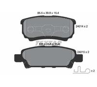 Set di pastiglie freno TEXTAR 2401401, posteriore
