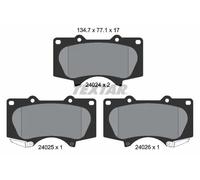 TEXTAR 2402403 Kit pastiglie freni