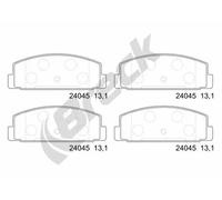 Set di pastiglie freno BRECK 24045 00 704 00, posteriore