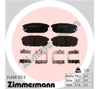 Pastiglie freno 24058.155.2 ZIMMERMANN per KIA SORENTO I