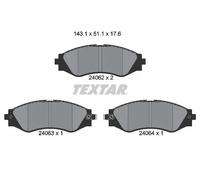 TEXTAR 2406201 Kit pastiglie freni