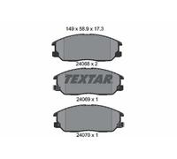 Textar Set pastiglie freno 2406801 anteriore per Kia Sorento I, Kyron 2.7 (2005-)