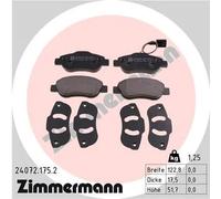 ZIMMERMANN 24072.175.2 Kit pastiglie freni