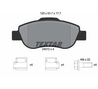 Pastiglie freno 2407201 TEXTAR per FIAT PANDA Furgone/hatchback PANDA