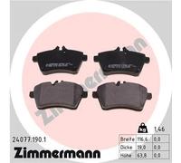 ZIMMERMANN Kit pastiglie freni 24077.190.1 per Mercedes-Benz Classe A, freno a disco