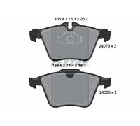 Pastiglie freno 2407903 TEXTAR per JAGUAR XF I XK II Coupé XJ S-TYPE II