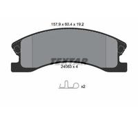 2408301 Kit pastiglie freno, Freno a disco anteriore (MARCA TEXTAR)..