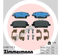 ZIMMERMANN 24087.175.2 Kit pastiglie freni