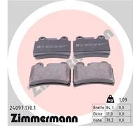 Zimmermann Kit pastiglie freno 24097.170.1 – freno a disco per VW Touareg posteriori