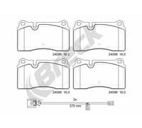 BRECK 24098 00 551 10 Kit pastiglie freni