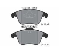 Pastiglie freno 2412301 TEXTAR per FORD VOLVO LAND ROVER MG