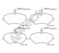 BRECK 24133 00 701 10 Kit pastiglie freni