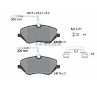 Pastiglie freno 2413301 TEXTAR per PEUGEOT CITROËN