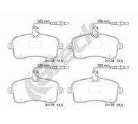 Pastiglie freno 24134 00 701 10 BRECK per PEUGEOT 407 407 SW
