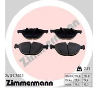 Pastiglie freno 24172.200.1 ZIMMERMANN per BMW X5 X6