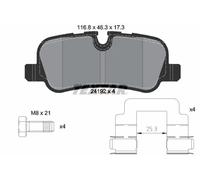 Set di pastiglie freno TEXTAR 2419201, posteriore