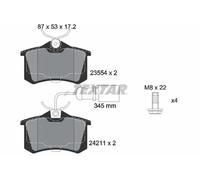 Pastiglie freno 2421101 TEXTAR per AUDI A4 B5 Avant