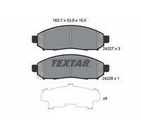 Set di pastiglie freno TEXTAR 2422701, fronte