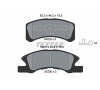 Textar Kit pastiglie freni anteriori 2422901 per Mitsubishi Mirage / Space Star, Daihatsu Cuore