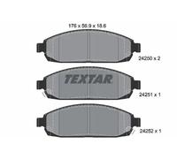 Set di pastiglie freno TEXTAR 2425001, anteriore