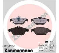 Pastiglie freno 24253.975.1 ZIMMERMANN per MERCEDES-BENZ Coupé