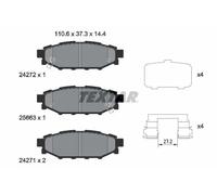 TEXTAR 2427201 Kit pastiglie freni