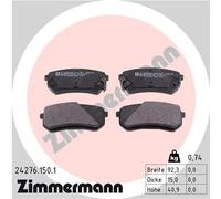Pastiglie freno 24276.150.1 ZIMMERMANN per KIA HYUNDAI
