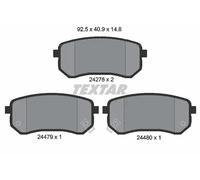 Set di pastiglie freno TEXTAR 2427601, posteriore