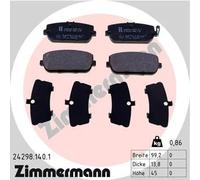 Pastiglie freno 24298.140.1 ZIMMERMANN per MAZDA FIAT ABARTH