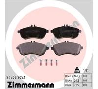 Pastiglie freno 24306.205.1 ZIMMERMANN per MERCEDES-BENZ SLK CLASSE C Coupé SLC