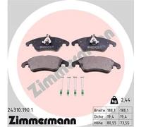 Pastiglie freno 24310.190.1 ZIMMERMANN per MERCEDES-BENZ SLK