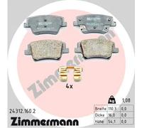 Pastiglie freno 24312.160.2 ZIMMERMANN per HYUNDAI SANTA FE IV