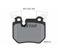 Textar 2431501 Kit Pastiglie Freno Freni a Disco Posteriore per BMW E82 E88