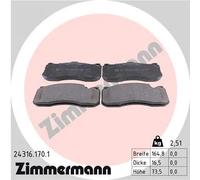 Pastiglie freno 24316.170.1 ZIMMERMANN per BMW 3 3 Touring 1 3 Cabriolet 3 Coupé