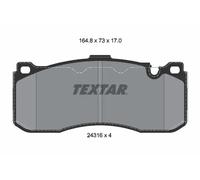 TEXTAR Kit pastiglie freni