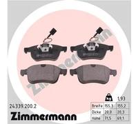 Pastiglie freno 24339.200.2 ZIMMERMANN per ALFA ROMEO GIULIETTA