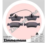 ZIMMERMANN Kit pastiglie freni 24368.190.2 per VW Multivan/Transporter T5