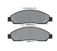 TEXTAR 2437001 Kit pastiglie freni
