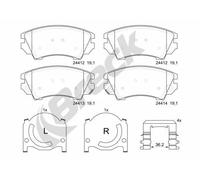 Pastiglie freno 24412 00 701 10 BRECK per OPEL SAAB CHEVROLET VAUXHALL