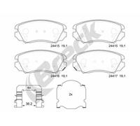 Pastiglie freno 24415 00 701 10 BRECK per OPEL SAAB CHEVROLET