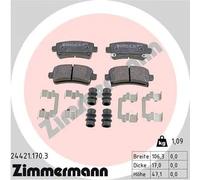 ZIMMERMANN 24421.170.3 Kit pastiglie freni