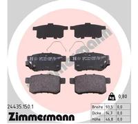 ZIMMERMANN 24435.150.1 Kit pastiglie freni