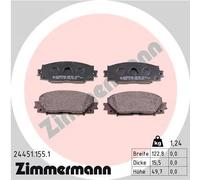 Pastiglie freno 24451.155.1 ZIMMERMANN per TOYOTA PRIUS PLUS PRIUS PHV